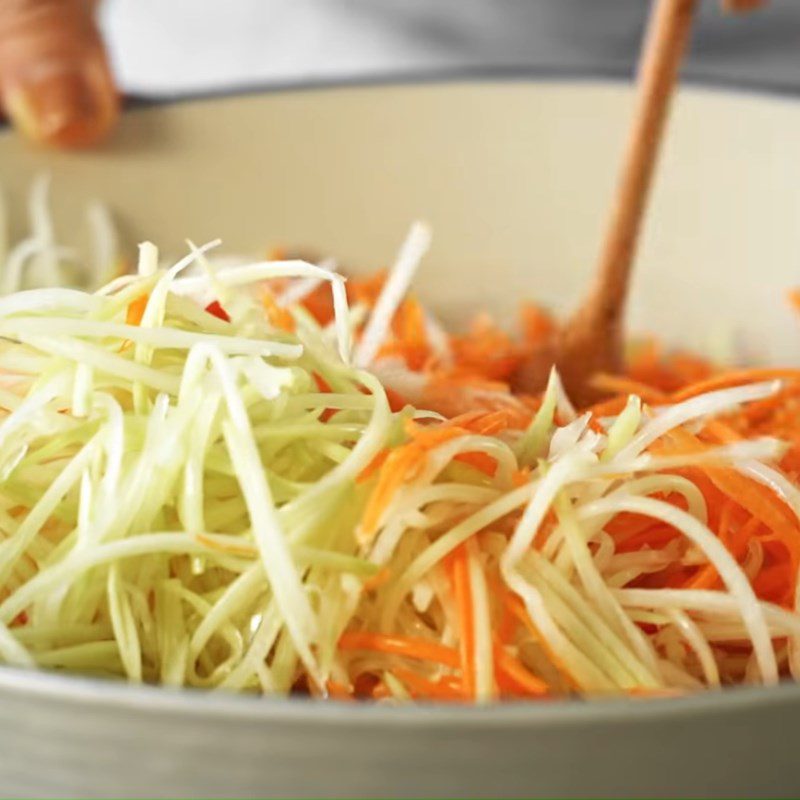 Step 4 Make Vegetable Salad to Serve Braised Pork Knuckle with Soy Sauce