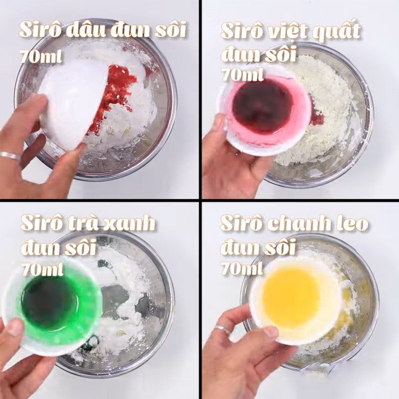 Step 2 Making chewy potato balls Mango pudding