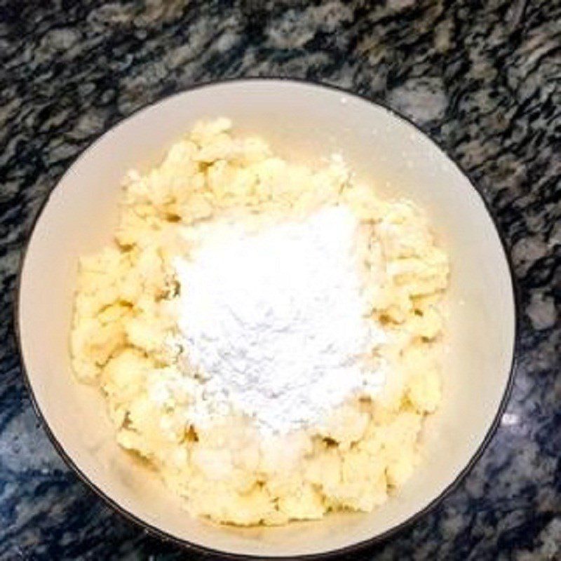 Step 4 Making cassava cake mixture Baked cassava cake using an air fryer