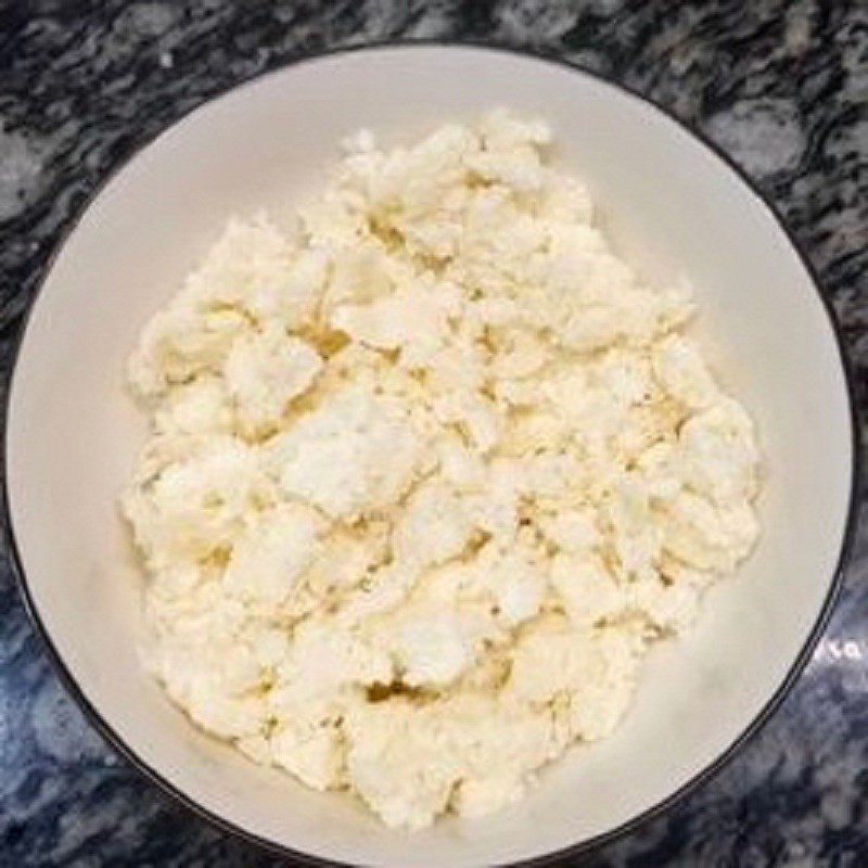 Step 4 Making cassava cake mixture Baked cassava cake using an air fryer