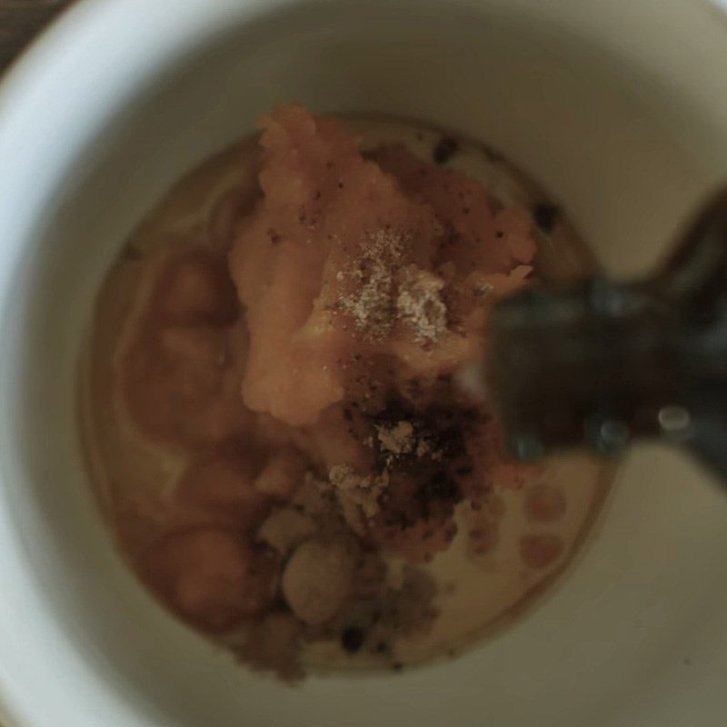 Step 2 Make the mashed pumpkin mixture for pumpkin spice latte