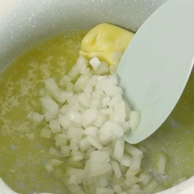 Step 2 Making the batter mixture for fried crab sticks