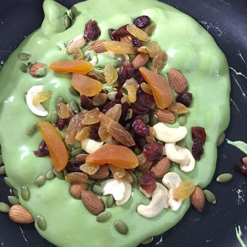 Step 2 Make green tea nougat Green tea nougat - chocolate