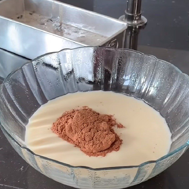 Step 4 Make the milo milk pudding layer Milo Oreo chocolate pudding