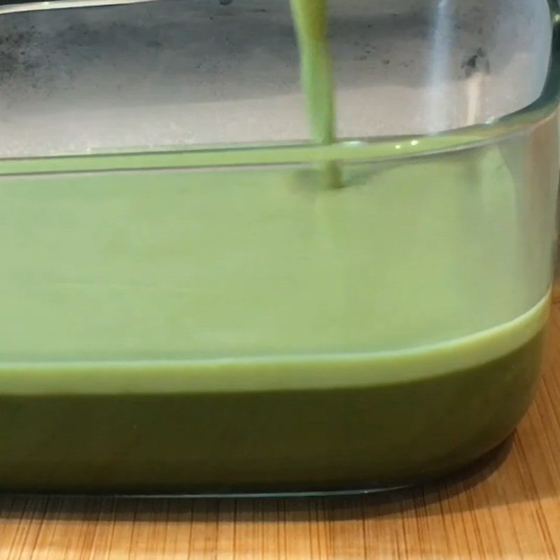 Step 2 Make the second layer of matcha coconut jelly