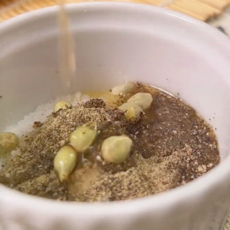 Step 2 Make salt and pepper Steamed tofu with Vietnamese coriander (Recipe shared by Cooking with TasteVN)