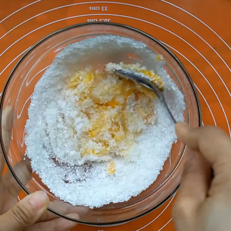 Step 4 Making the coconut filling Coconut bread using an air fryer