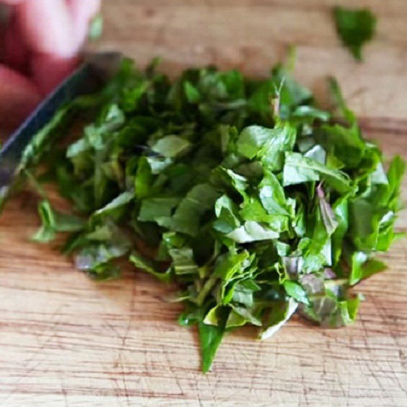 Step 4 Make the chicken stuffing Steamed chicken with rice paddy herb