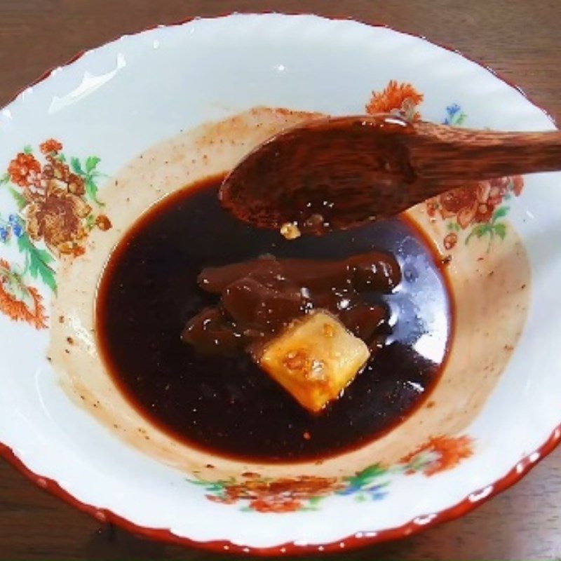 Step 3 Making cao lầu broth for vegetarian cao lầu