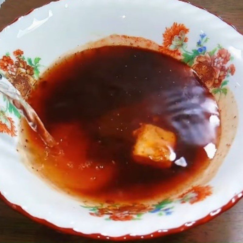 Step 3 Making cao lầu broth for vegetarian cao lầu