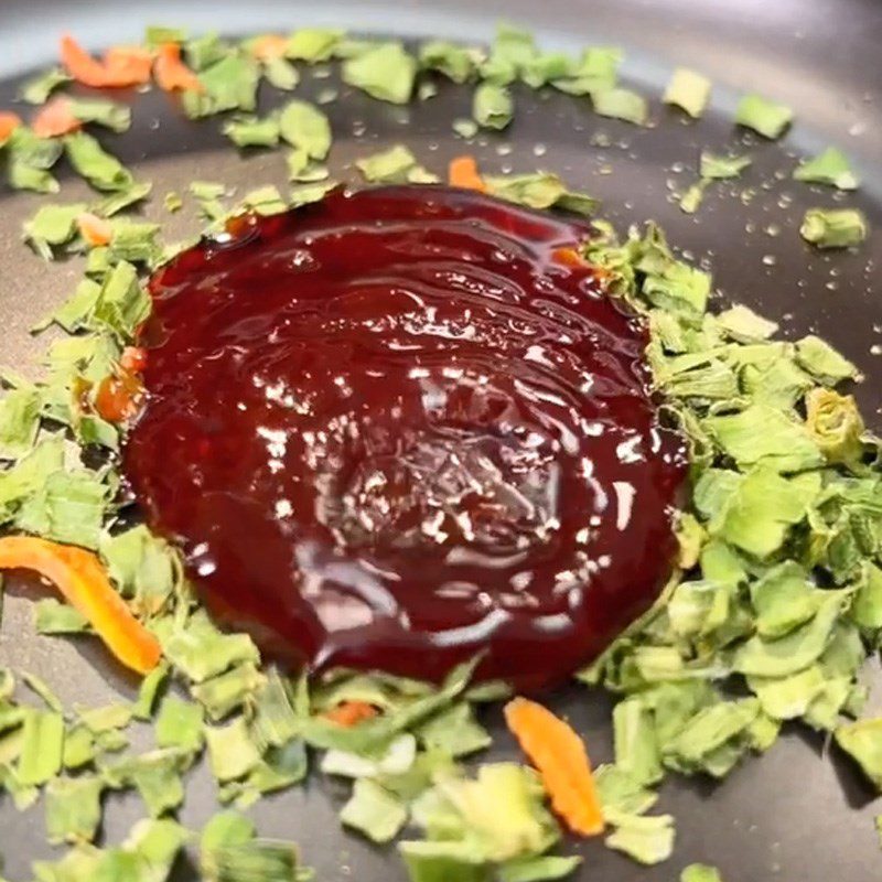 Step 3 Make Tokbokki sauce using leftover rice (Recipe shared from TikTok Cooking with TasteVN)