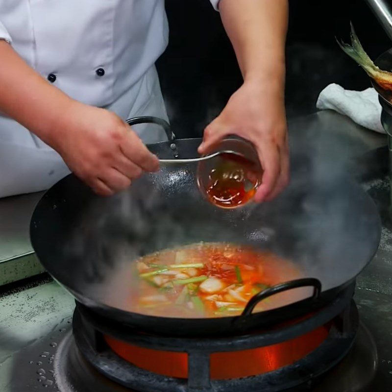 Step 6 Making the Sauce Crispy Barramundi with Honey Sauce