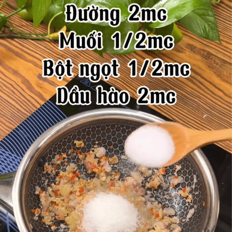 Step 2 Make garlic steamed shrimp sauce (Recipe shared from Tiktok Cooking with TasteVN)