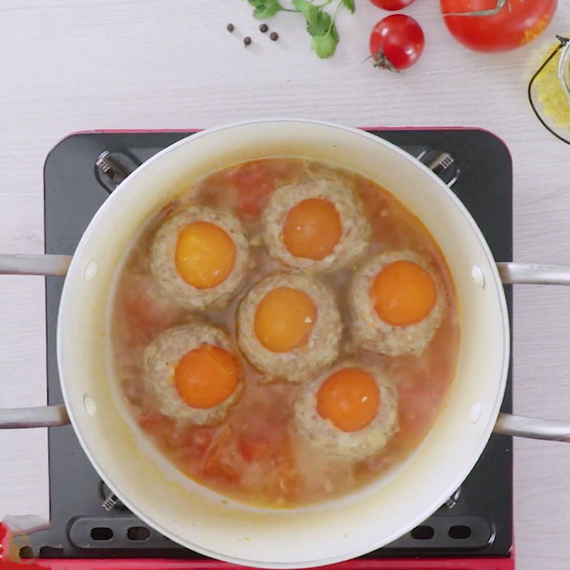 Step 4 Make the sauce for salted egg xíu mại bread
