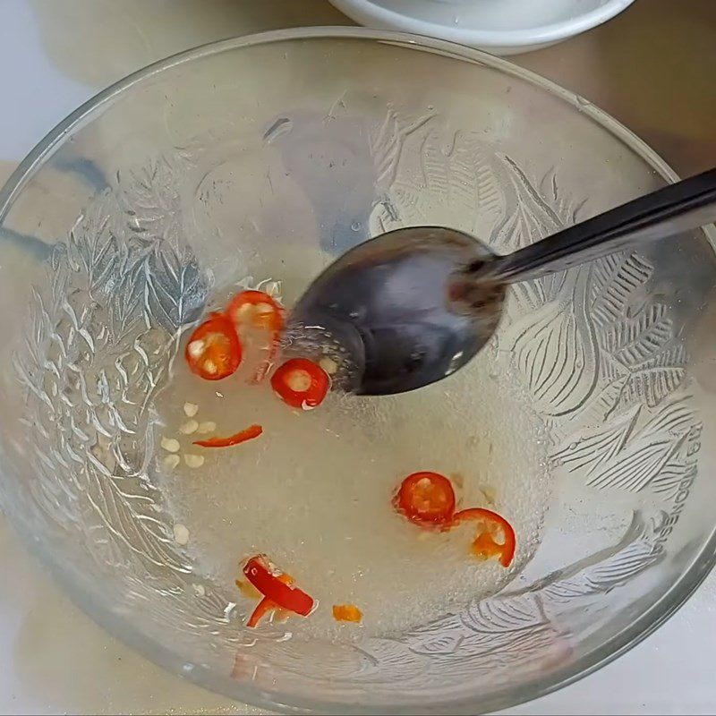 Step 3 Make the dressing for the Lotus Stem Salad