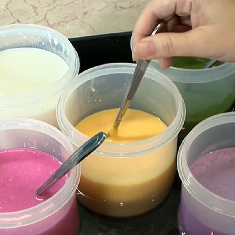 Step 2 Making colored jelly 3D jelly using molds