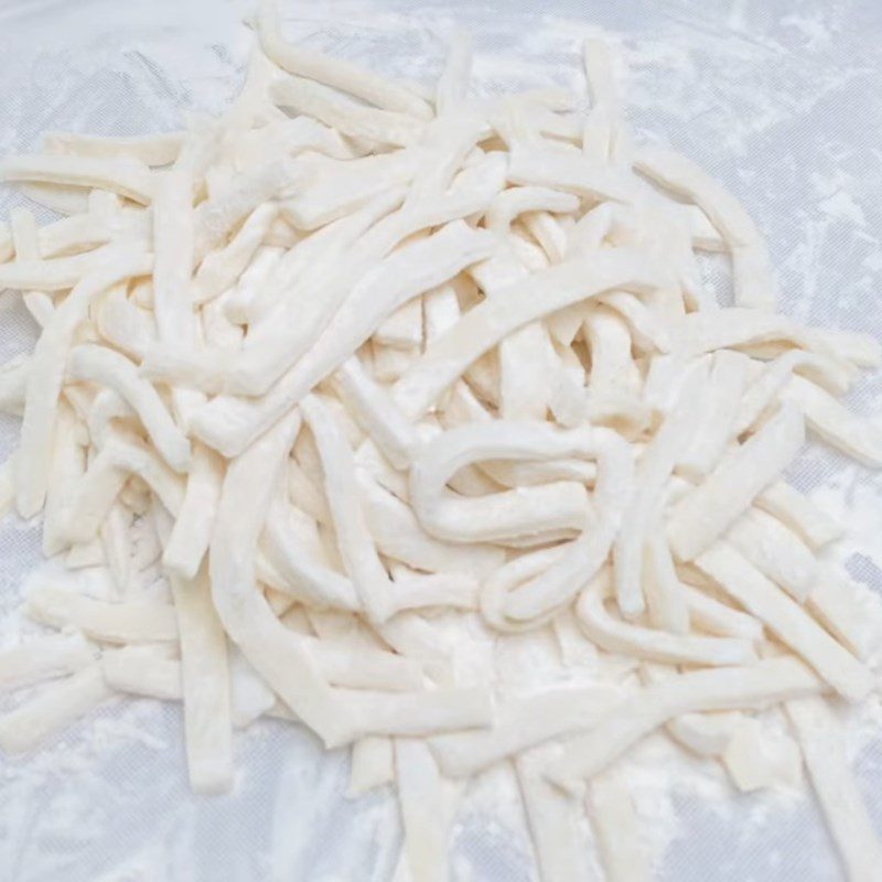 Step 4 Making the noodles Squid noodle soup