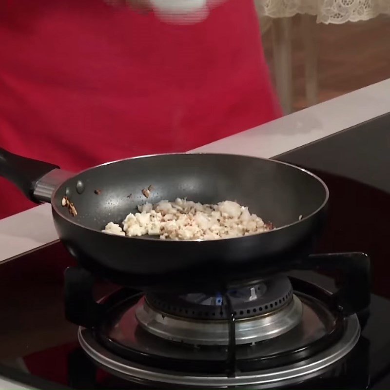 Step 6 Make the sauce for soft tofu with crab meat