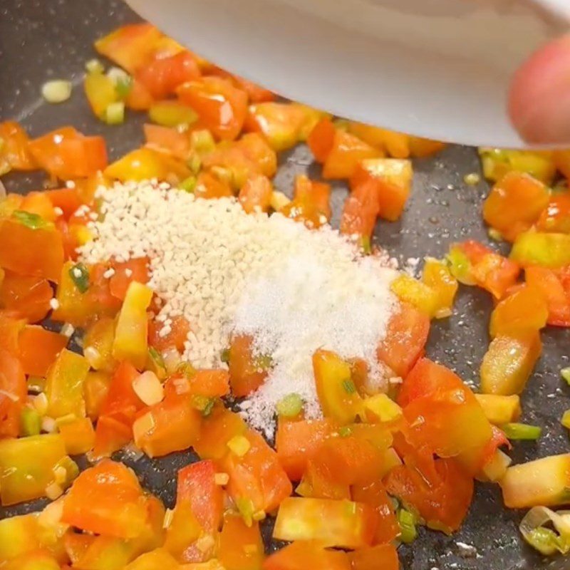 Step 3 Make the tomato sauce for tofu with vegetarian tomato sauce (Recipe shared by Tiktok Vegetarian Kitchen XANH)