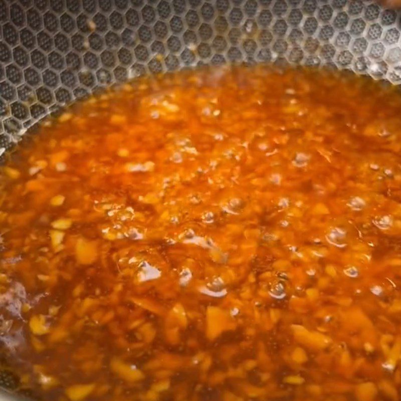 Step 3 Make the sweet and sour sauce for Sweet and Sour Chicken (Recipe shared from Tiktok Cooking with TasteVN)