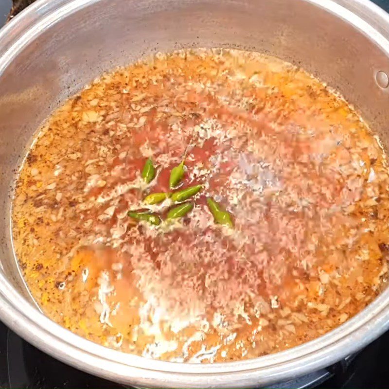 Step 2 Making eggplant stew sauce