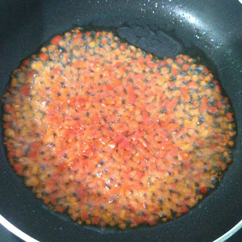 Step 2 Make chili sauce Steamed tofu with Vietnamese coriander