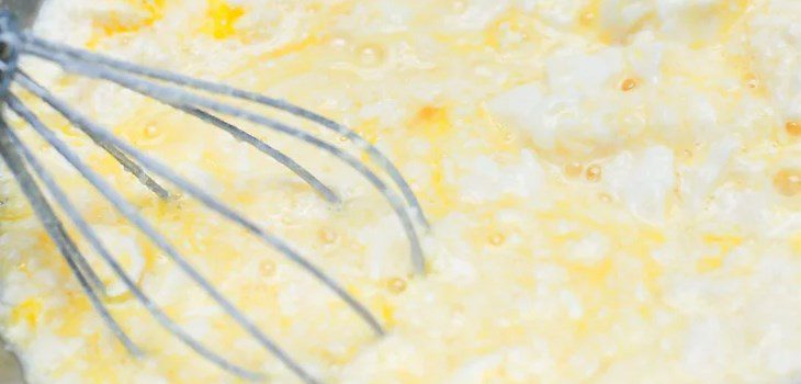 Step 3 Make ricotta cheese sauce for Lasagna