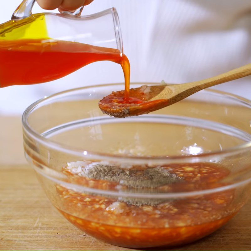 Step 2 Make the seasoning sauce for Pepper Roast Chicken