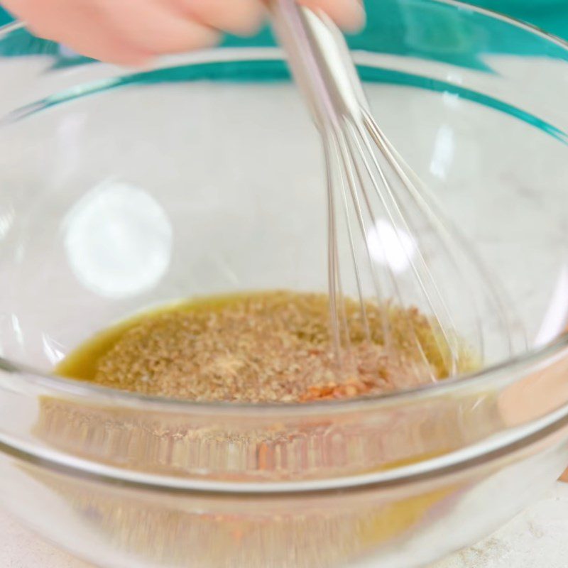 Step 2 Make the dressing for cheese sausage pasta salad