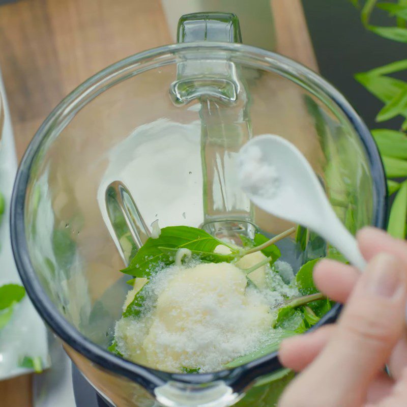 Step 2 Making the salad dressing for vegetable and fruit bread salad