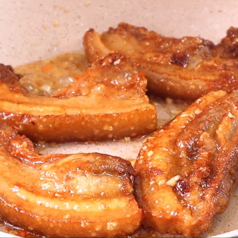 Step 7 Fried Pork with Fish Sauce Fried pork belly with fish sauce