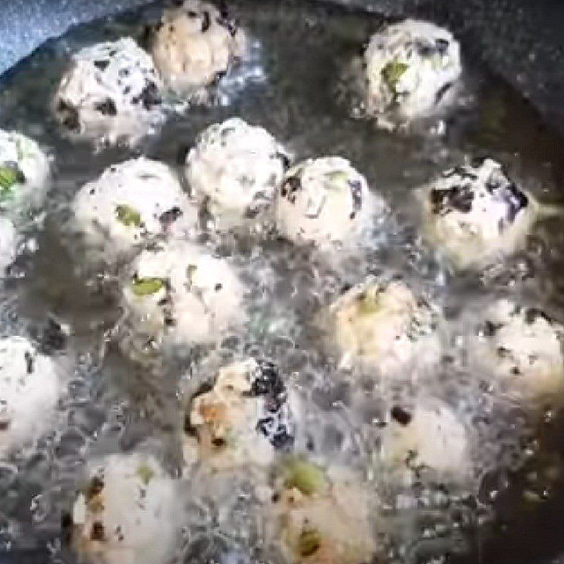 Step 2 Make the meatballs for Vegetarian Meatball Soup