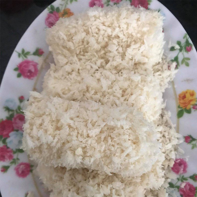 Step 4 Coating with flour Crispy fresh milk cake