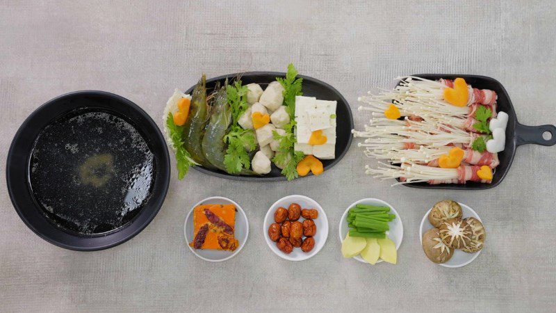 Ingredients for couple hot pot