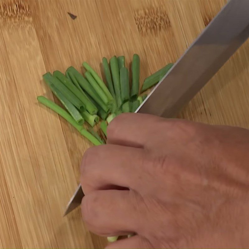 Step 2 Preparing Vegetables for Duck Hotpot with Perilla