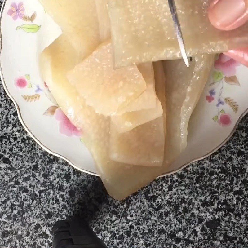 Step 2 Trim the fat and cut into small pieces Crispy pork skin snacks using an air fryer