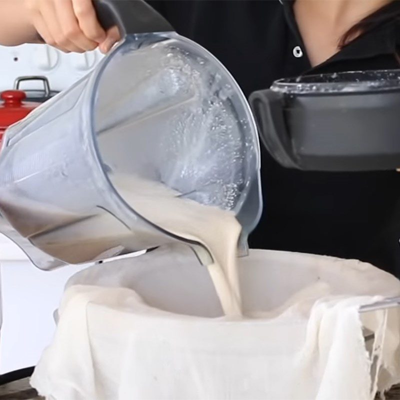 Step 2 Straining Oats Pure Oat Milk