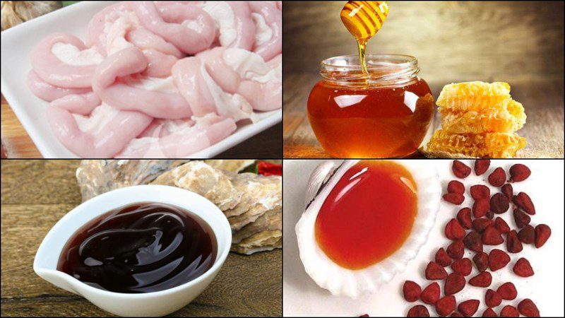 Ingredients for the dish of grilled intestines