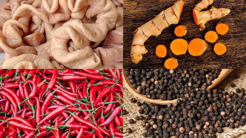 Ingredients for the three grilled dishes