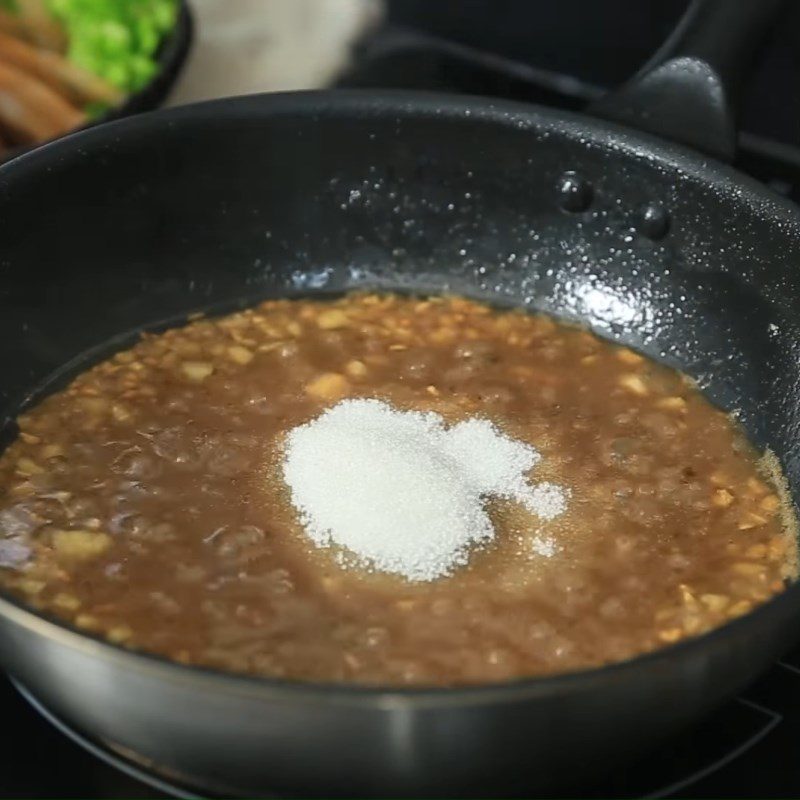 Step 3 Make the sauce for the rice crackers mixed with tamarind sauce