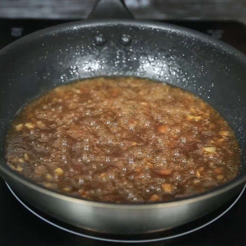 Step 3 Make the sauce for the rice crackers mixed with tamarind sauce