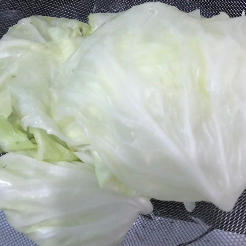 Step 2 Boil cabbage and chives Cabbage rolls with tomato sauce