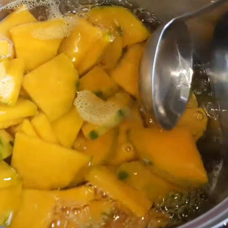 Step 2 Boiled Pumpkin Vegan Mushroom Soup