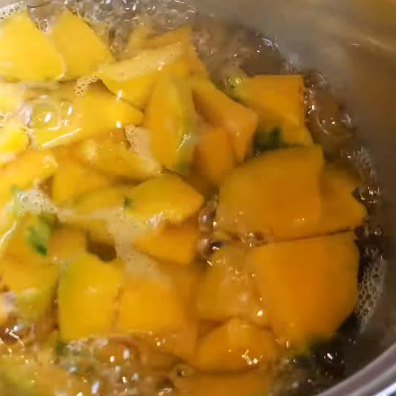Step 2 Boiled Pumpkin Vegan Mushroom Soup