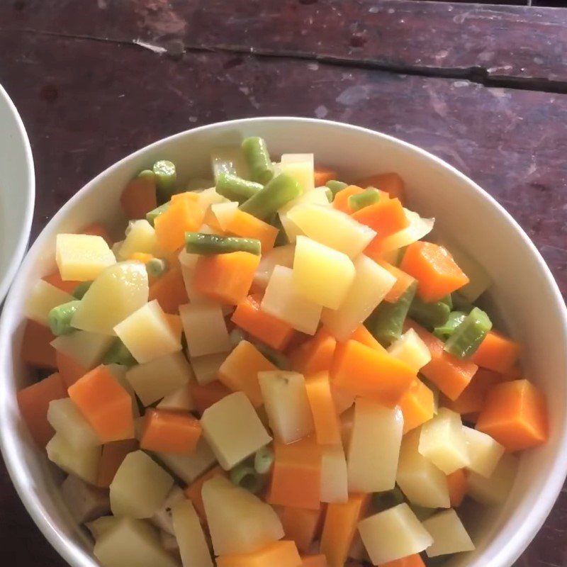 Step 2 Boil potatoes, carrots, and green beans Potato cucumber salad