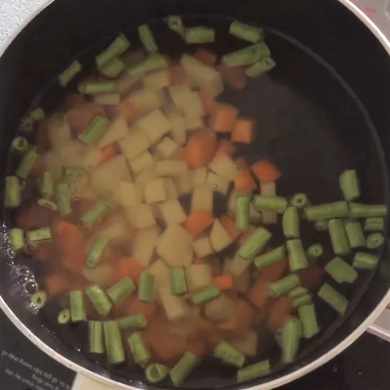 Step 2 Boil potatoes, carrots, and green beans Potato cucumber salad