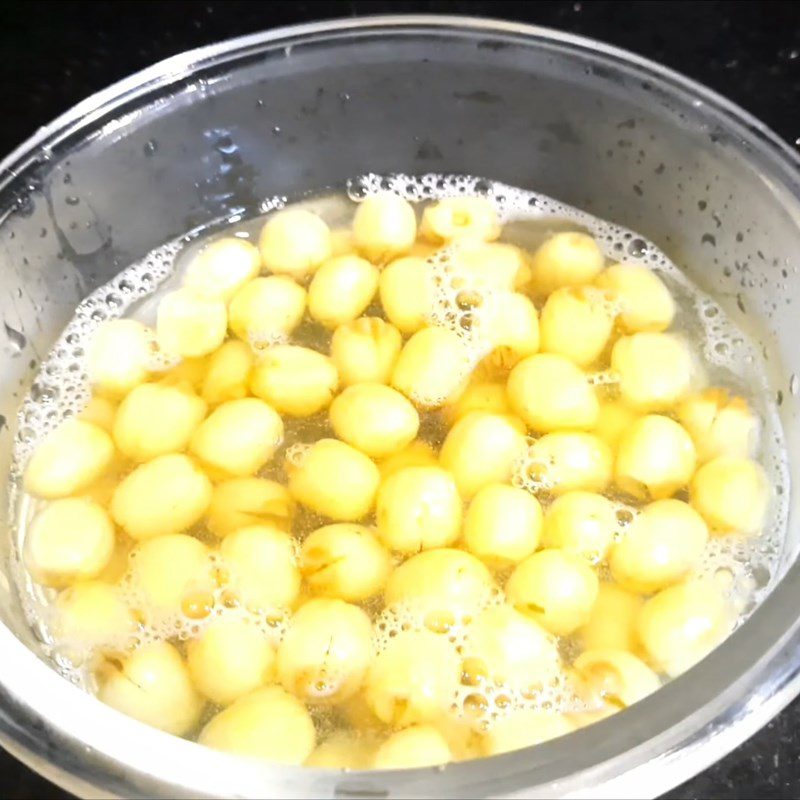 Step 2 Soft Boiled Lotus Seeds and Pumpkin Pumpkin Jelly with Lotus Seeds