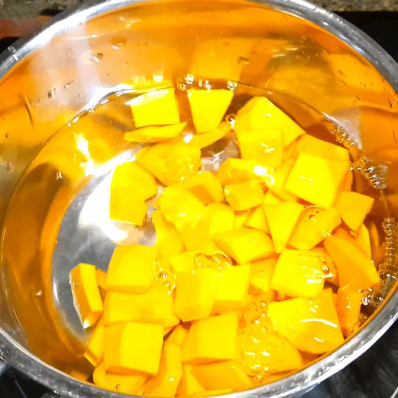 Step 2 Soft Boiled Lotus Seeds and Pumpkin Pumpkin Jelly with Lotus Seeds