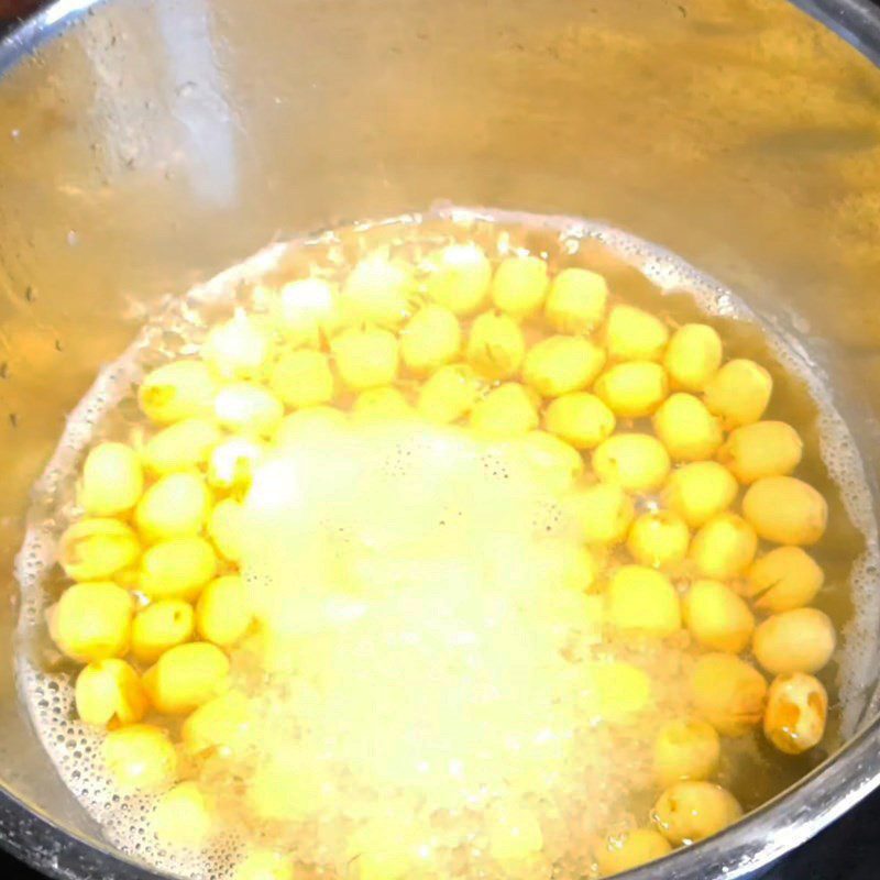 Step 2 Soft Boiled Lotus Seeds and Pumpkin Pumpkin Jelly with Lotus Seeds