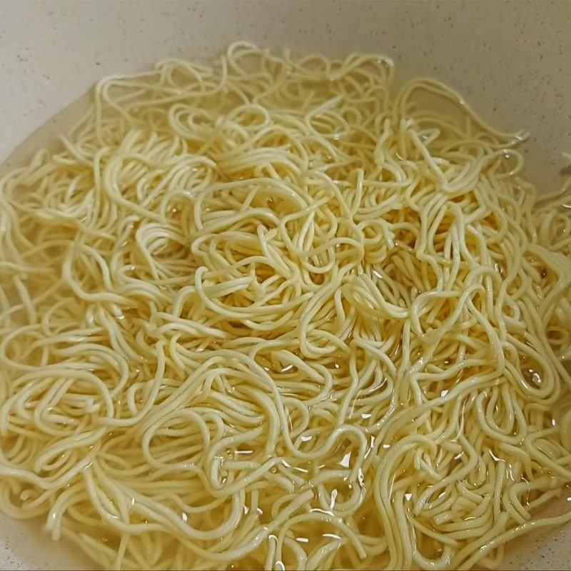 Step 1 Boil the noodles Vegetarian Longevity Noodles Soup